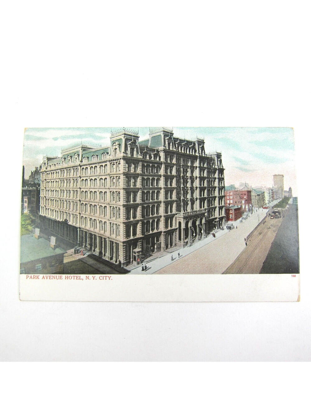 Postcard New York City Park Avenue Hotel Antique UNPOSTED RARE